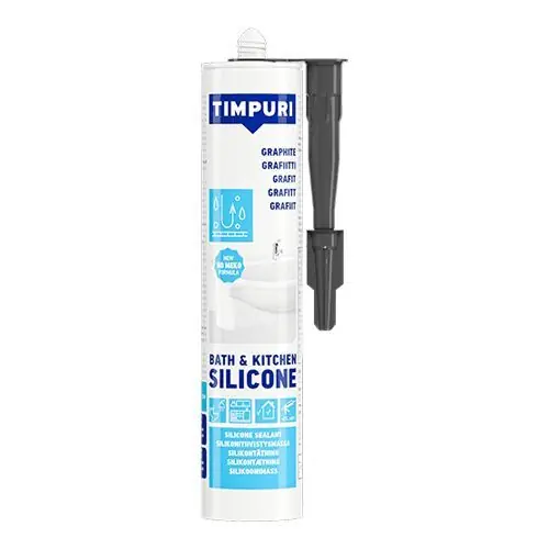 Merkkituote Bath & Kitchen silikoni 310ml grafiitinharmaa