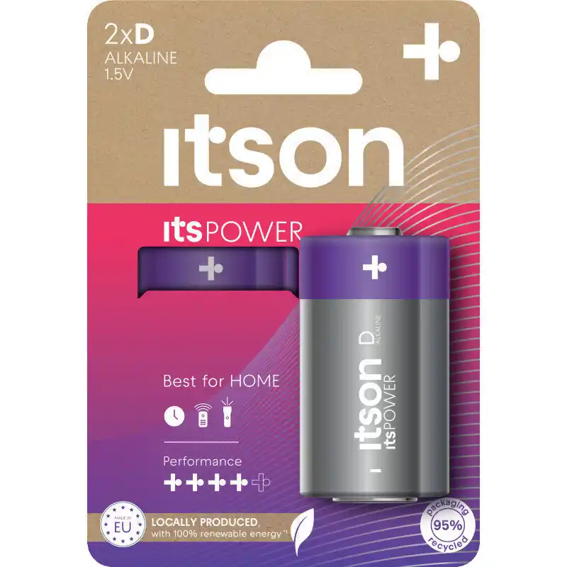 itson itsPOWER paristot Alkaline LR20IPO/2CP Bestseller