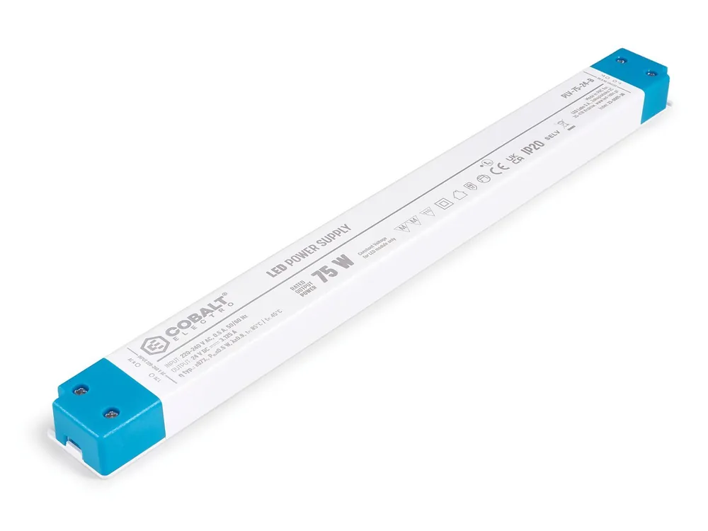Led-virtalähde Cobaltelectro Plv 24v 75w 3.125a Ip20 Merkkituote