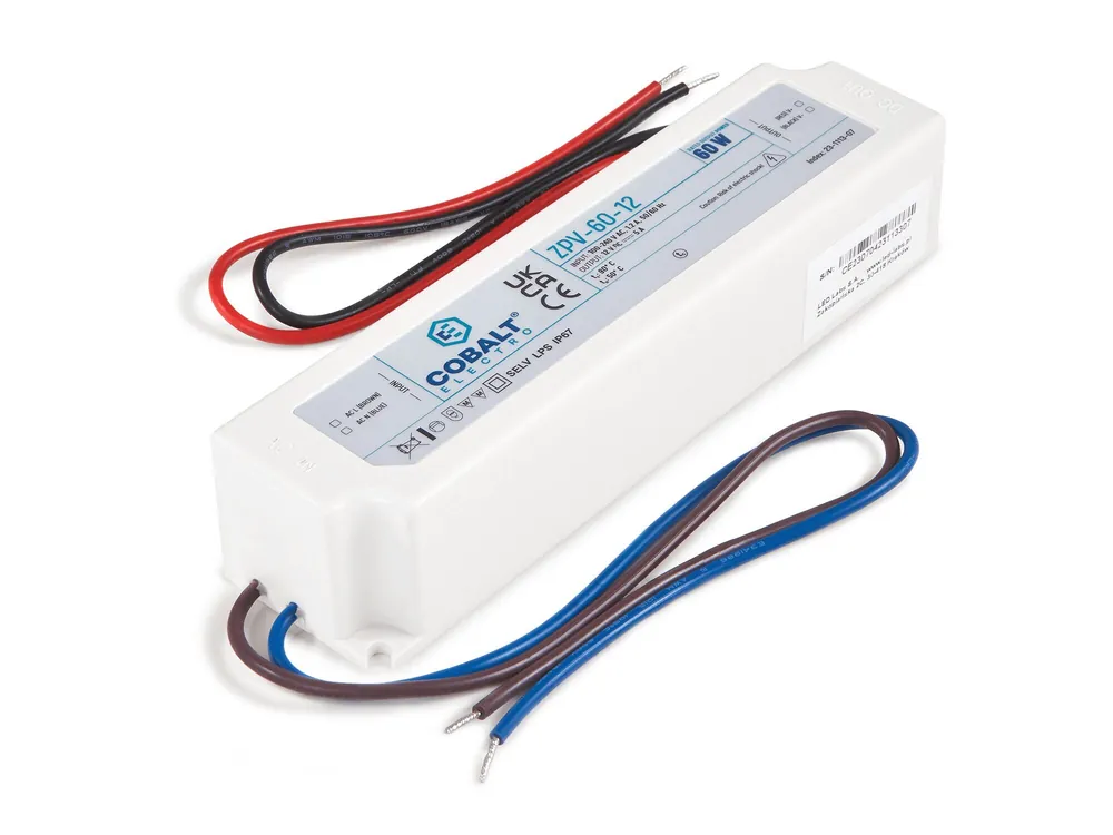 CobaltElectro ZPV 12V 60W 5A IP67 LED-virtalähde - 5 vuoden takuu Tukkuhinta