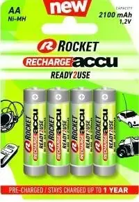 Tilaa Nyt Akut Rocket RTU 2100mAh AA, 4 kpl