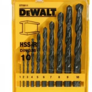 Dewalt HSSS 1-10 mm (DT5911-QZ), poranterien setti 10 kpl Alkuperäinen