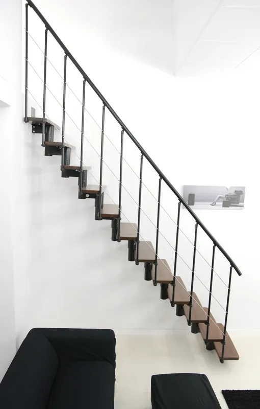 Modulaarinen portaikko Comfort Top Minka.Musta/Pyökki. Korkeus 312 cm. Päivän Tarjous