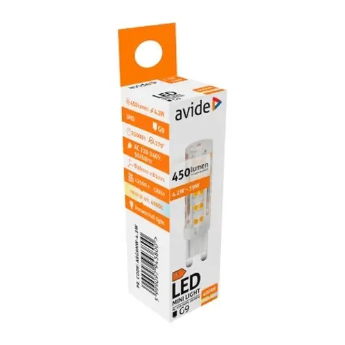 LED-lamppu G9, 4,2W, 450lm, 220°, 4000K Uutuus