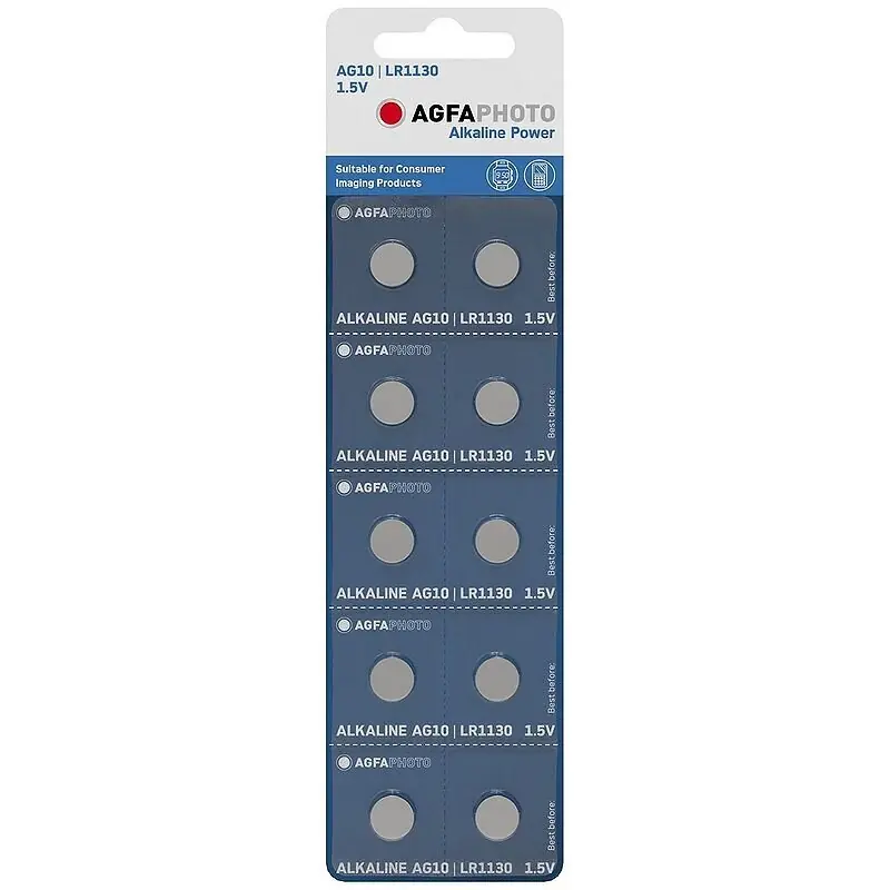 AgfaPhoto Alkaline Button Cell AG10 LR54 B10 Rajoitettu Tarjous
