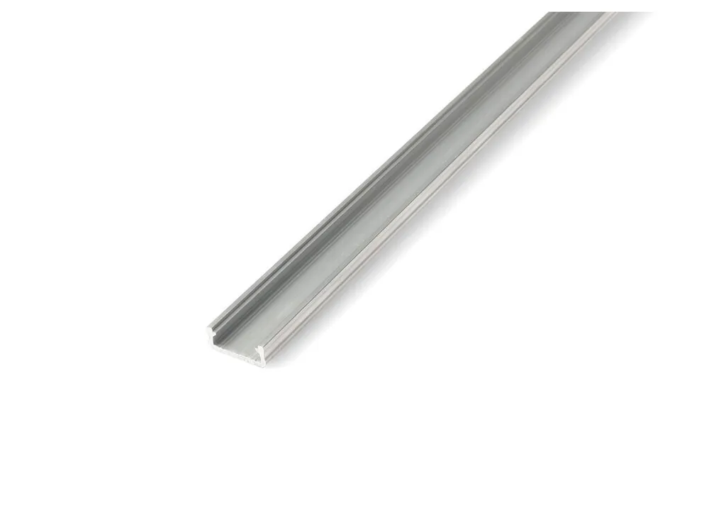 Aito Alumiiniprofiili D LED-nauhoja varten - raakahopea - 1m