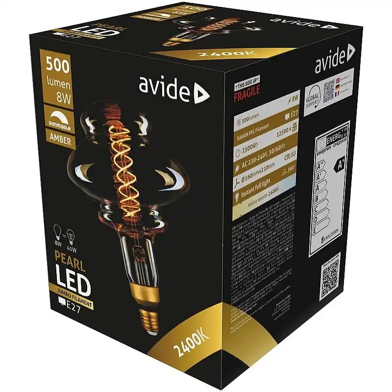 Päivän Tarjous Avide LED-lamppu Vintage 8W E27 210mm Himmennettävä