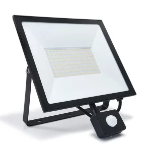 LED Tiga 100W valonheitin, halogeeni liiketunnistimella, musta, neutraali valkoinen (4000K) Eniten Myyty