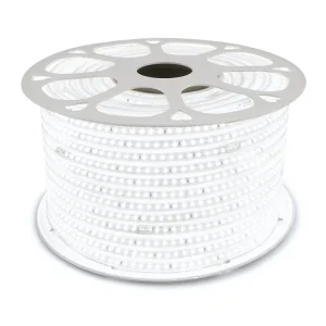 Halpa LED-nauha 230V, 2835, 120LED, 1m, IP68, 8W, kylmä valkoinen (6000K)