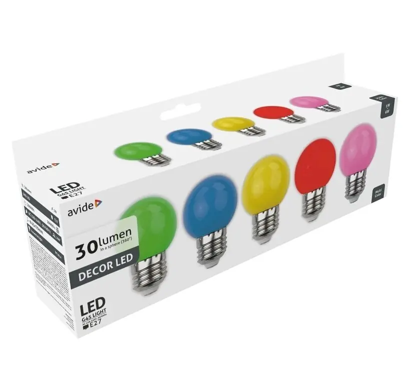 Lähetetään Heti Avide LED-lamput 1W E27 Decor, 5 kpl