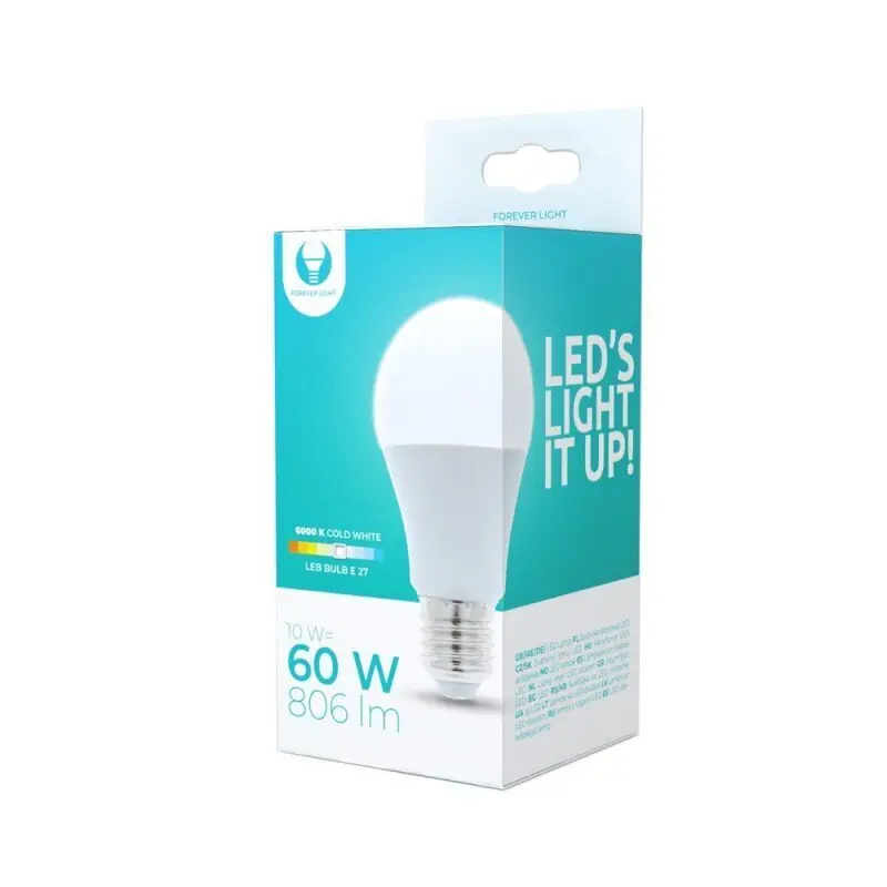 Forever Light LED-lamppu E27 A60 10W 230V 5900495839893 Ajankohtainen