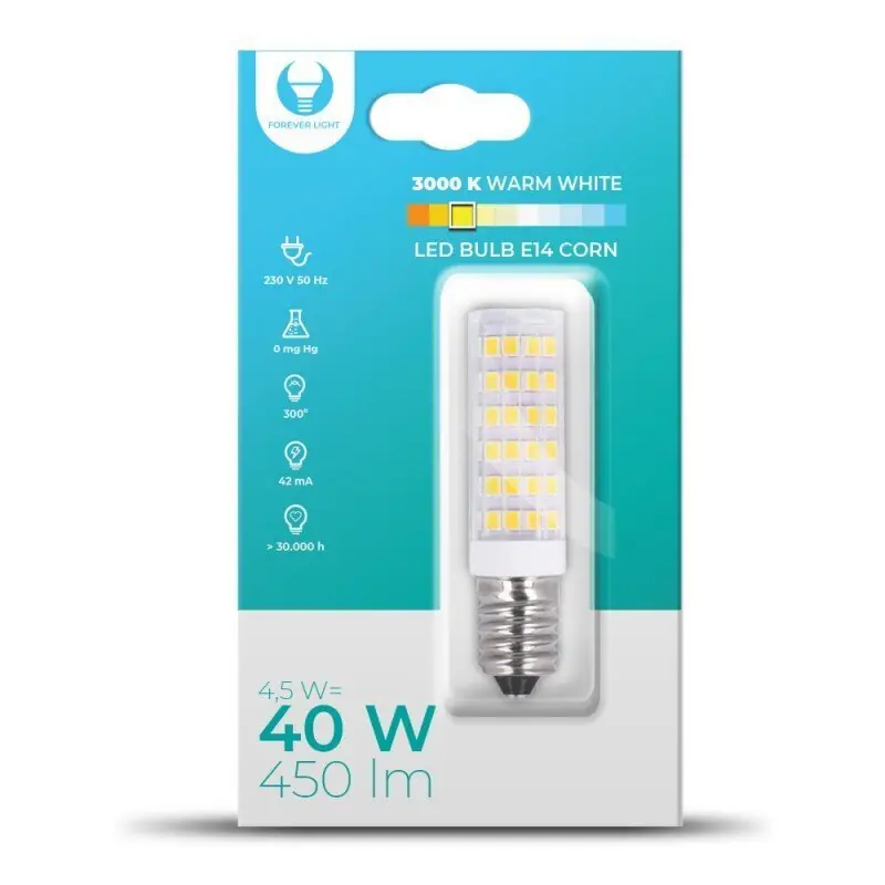 Nopea Toimitus Forever Light LED-lamppu 4,5W 230V 3000K 5900495881106