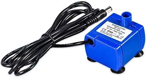 Loppuunmyynti PET -vesipumppu, 12 V 2W n sähkövesipumppu kissoille ja koirille suihkulähde 1,9 m kaapelilla, erittäin hiljainen, vähäinen virrankulutus