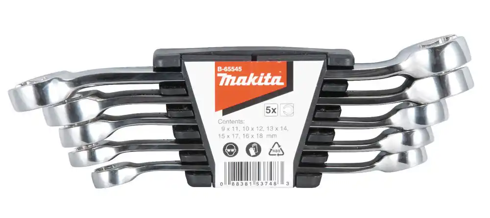 Tilaa Heti B-65545 Atvērtā tipa uzgriežņu atslēgu komplekts 5gab Makita