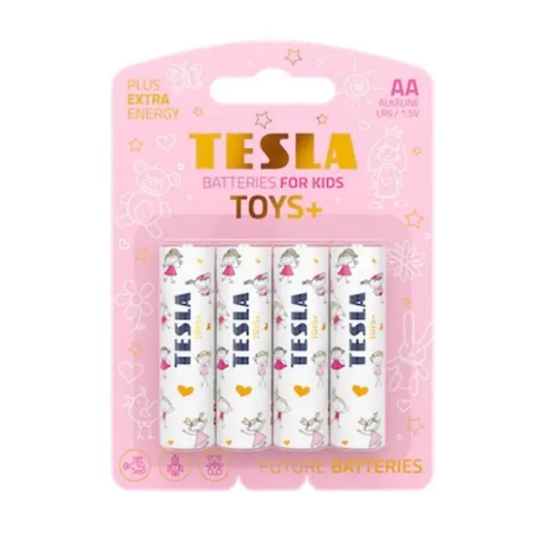 Osta Nyt TESLA TOYS+ GIRL alkaliparisto AA (LR06, tužková, läpipainopakkaus) 4 ks