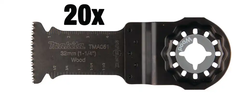 B-64858-20 Sahanterä upotukseen, leveys 32mm, 20kpl Makita, Unique Paras Hinta