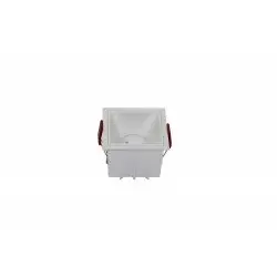 Ilmainen Palautus 15W LED-kohdevalo Maytoni Alfa valkoinen mallisto 8,5x8,5cm 3000K 1150lm DL043-01-15W3K-SQ-W