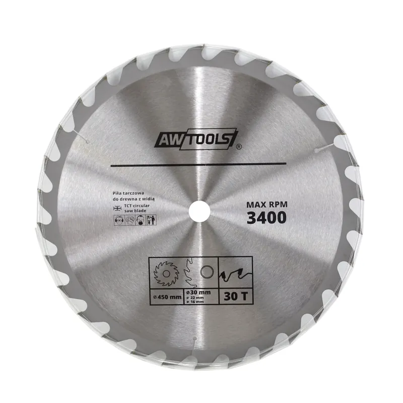 Ilmainen Palautus Pyörösaha Awtools, 450x30 mm