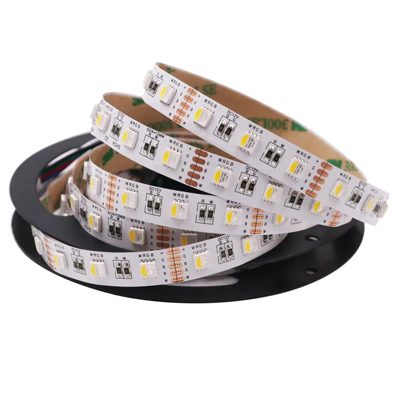 Uusi Kokoelma LED-nauha RGB+WW(2700K) 12V 19.2W/m SMD5050 IP20 60 diodit, vaihtuvia värejä