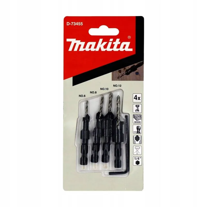 Viimeinen Mahdollisuus MAKITA PUUPORASETTI 4 kpl. VASTAPAIKALLA 2.4/2.8/3.2/3.6mm
