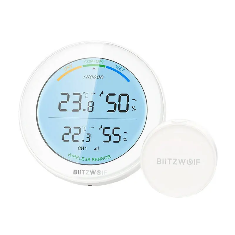 Langaton sääasema BlitzWolf BW-WS01 RF 433Mhz, Balta Osta Tänään