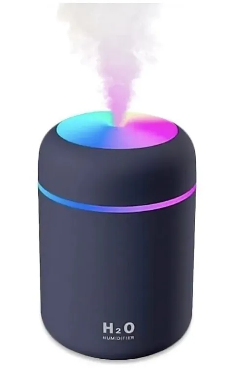 Heti Saatavilla 300 ml kannettava H2O kostutin, mini ilmankostutin, ultraääni-diffuusori, USB, musta