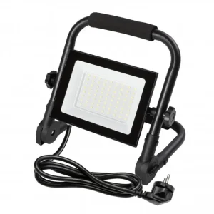Kannettava LED-kohdevalo NELI, 50 W, 4500 lm, 6400 °K, IP65, musta, LD-NELI50WP-64, GTV Tarjoushinta