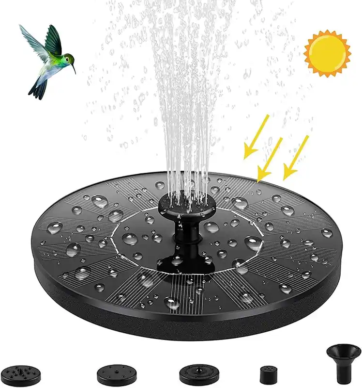 Aurinkosuihkulähde 1,5 W aurinkopaneelilla, 6 tehoste aurinkovesipumppu, aurinkovesipumppu puutarhalammikoihin tai uima-altaisiin, akvaario, uima-allas Osta Tänään