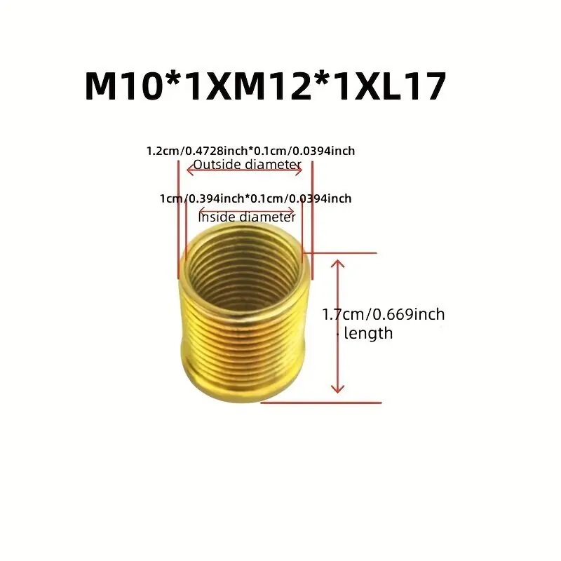 Moottoripyörän sytytystulppa, 2 kpl, 10*1 išorinis 12*1 ilgis 17mm (2 vnt.) Korkea Laatu