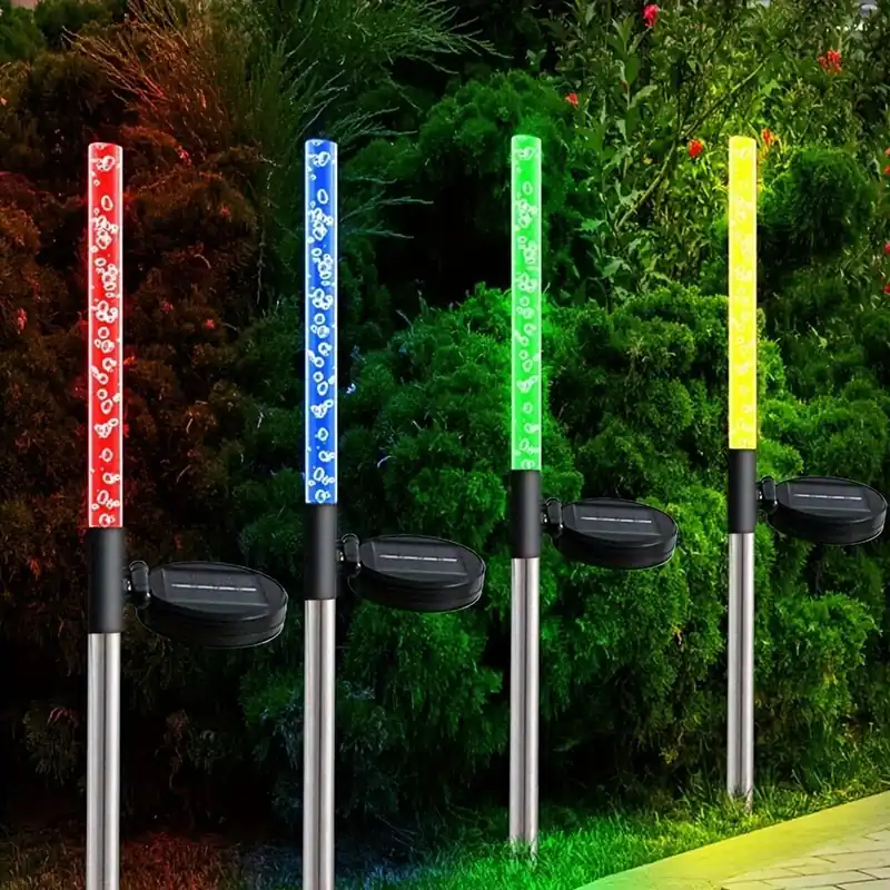 2kpl Ulkona Aurinko LED Puutarha Älykkäät Valot, 7 Väriä Muuttuvat Vain Tänään