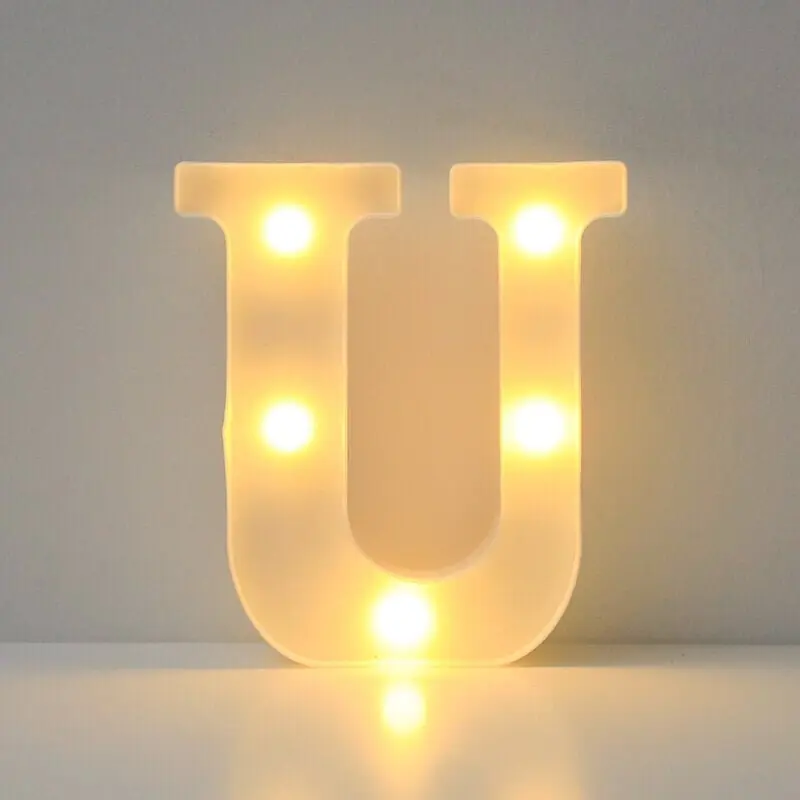 1kpl LED Valo, Kirjain/Numero/Sydänvalo, Juhlakoristeisiin, IN Alennus