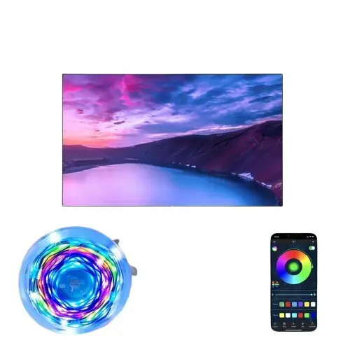 RGBIC LED-nauhat 99.97-999.74cm - Sovelluksella Ohjattava, Musiikin Mukaan Väriä Vaihtava Taustavalaistus, 16,4 pėdų / 5 mln Bestseller