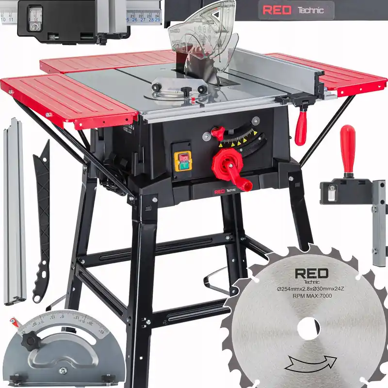 Pöytäpyörösaha puulle Red Technic RTPSD0081, 3400W Kuuma Tarjous