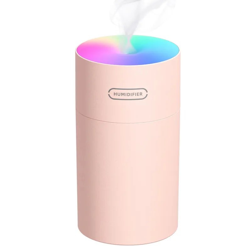 Kampanjahinta Ilmankostuttimet, -puhdistusaineet,Nano Mist -kostutin, 270 ml, kannettava ja hiljainen USB-virtalähde, ihanteellinen makuuhuoneeseen tai pöytäkäyttöön., Vaaleanpunainen