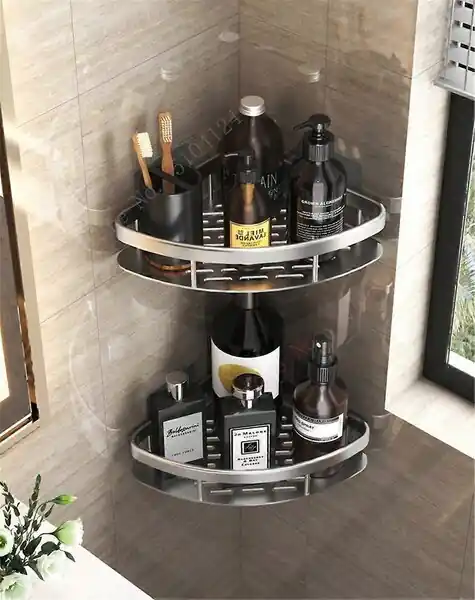 Kylpyhuoneessa kylpyhuoneen tarvikkeet hyllyt seinäpidike hylly suihku säilytyshyllypidike kylpyhuone lisävaruste shampoo järjestäjä kylpyhuoneen lisävaruste acc_, F Silver Standard Edullinen Hinta