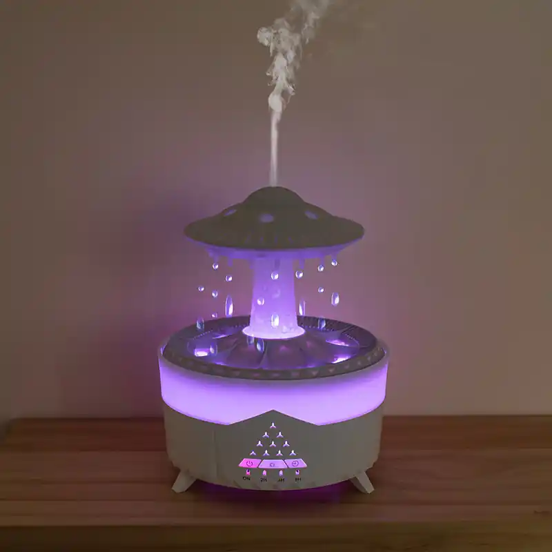 UFO-muotoinen ultrasoninen aromaterapian kostutin yövalolla Turvallinen Maksu