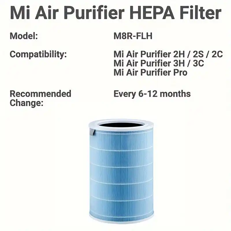 1 kpl Mi ilmanpuhdistimen HEPA-suodatinvaihto M8R-FLH, 2 2S 2C 2H 3C 3H (mėlyna) Pakollinen (Must-Have)