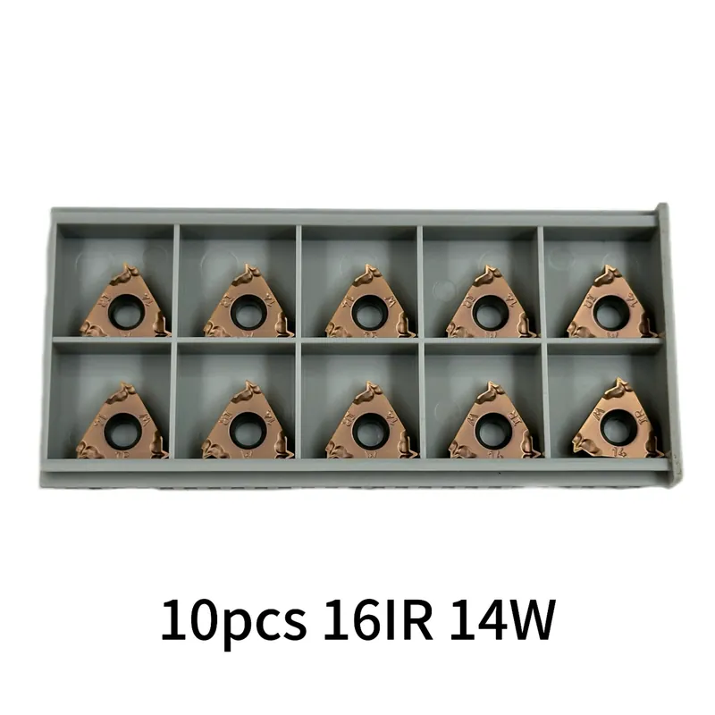Tilaa Heti 10kpl Karbidikääntöterät 16ER/IR, CNC Kierteytykseen Teräkselle ja Ruostumattomalle Teräkselle., 16IR 14W