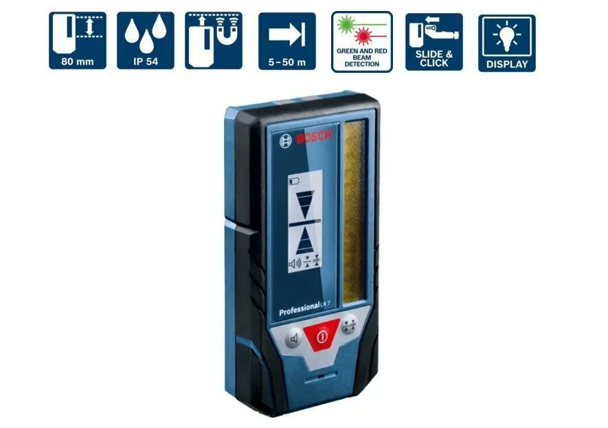 Lasertason vastaanotin Bosch LR 7 Sertifioitu