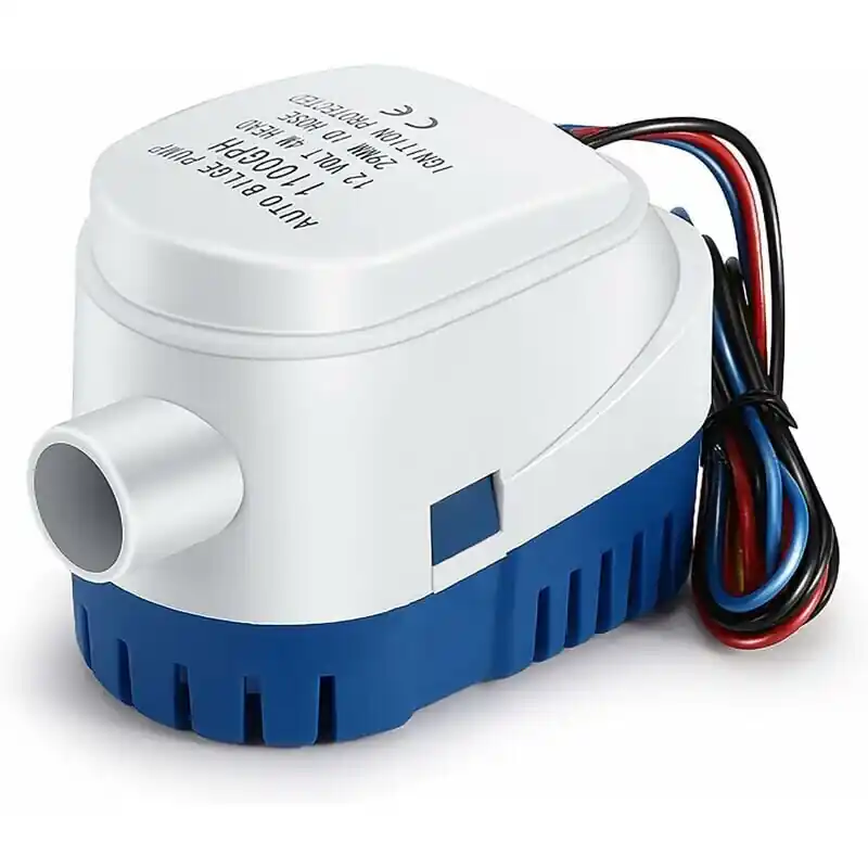 Viikonlopputarjous Pilssipumput, 12V 1100GPH Automaattinen pilssipumppu Automaattinen hiljainen nestevesipumppu laivojen pilssipumpun vesipumppu veneisiin, lampiin, uima-altaisiin,