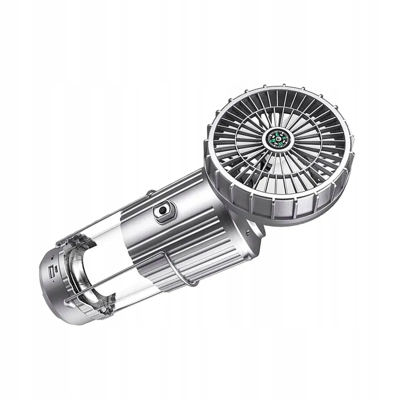 Led-retkeilylyhty Solar Fan, Power Bank toiminnallinen Usb-lyhty 3000mah Tilaa Nyt