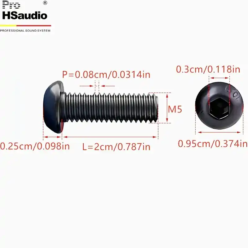 Ammattilaatu Lukkiutuvat Allen-ruuvit Hex-otepäällä, M5-20 (30 PCS) Uusi Malli