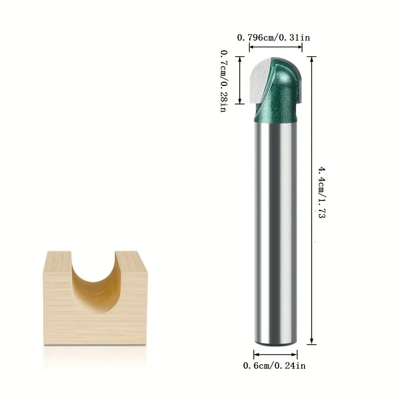 Älä Missaa Kiinteä Karbidi Puuntyöstö Jyrsin Terä, 6x7,96 mm (0,31 colio)