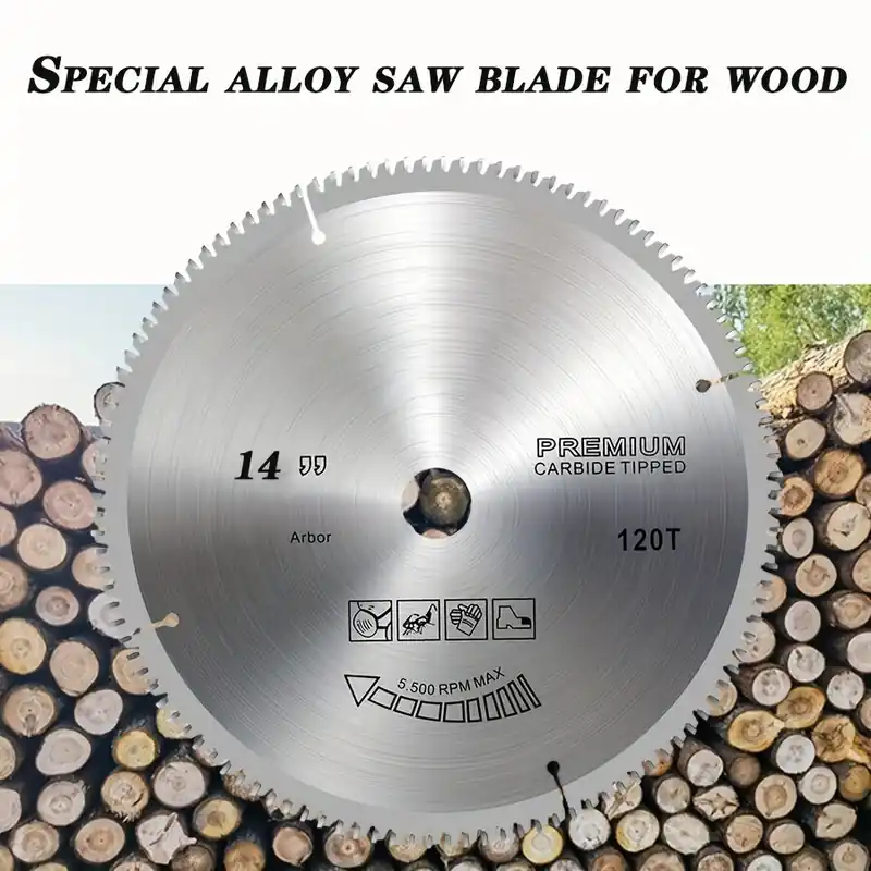 Premium Puusorvausterät Sähkö- ja Käsityökaluille, 14 colių 350 mm 60 dantų 25,4 skylės Paras Hinta