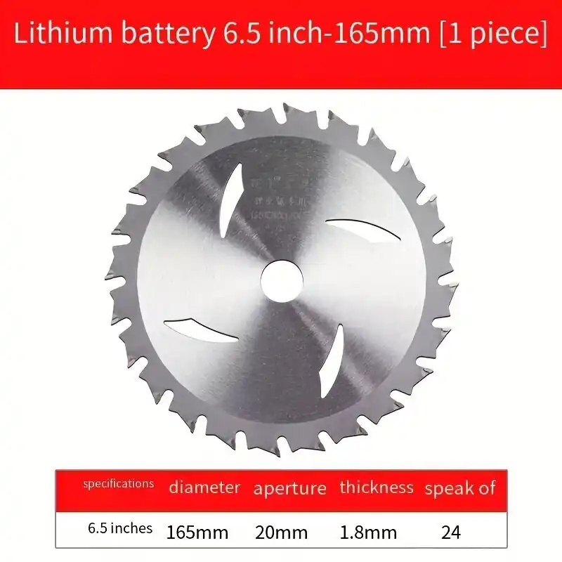 Litiumi Sähköinen Sahaterä Puuntyöstö Terä, Itin kieto lydinio dantų gesintas pjūklo diskas, 6,5 colio 165 mm, 1 pakuotė Osta Nyt