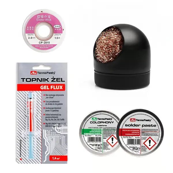 Alennettu Smart Pack 2 puhdistusaine, hartsi, tahna 20g, punos 1mm, juoksutegeeli