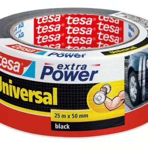 033284 TESA XP UNIVERSAALI MUSTA 25M 50MM Uusi Malli