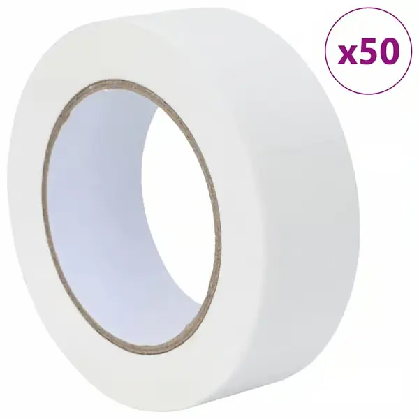 vidaXL Maalarinteippi 50 kpl Valkoinen 38mm x 50m Paperi Älä Missaa