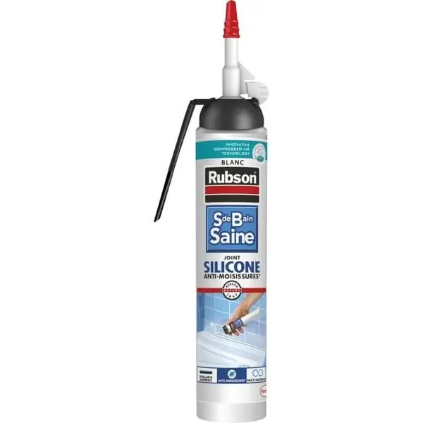 Osta Tänään Saniteettitiiviste - RUBSON - 2683038 - Sauma - Helppo - Terveellinen kylpyhuone - Tiiviste - Valkoinen - 200ml