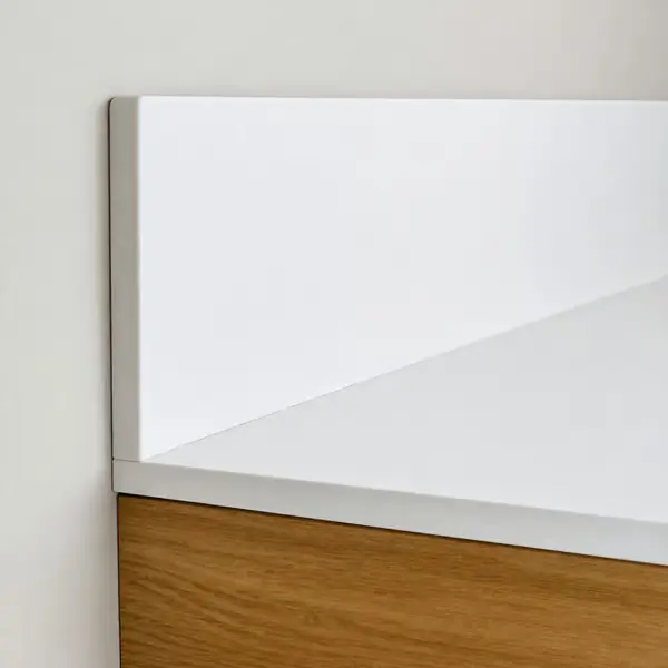 HPL-kylpyhuoneen työtaso 80 cm kaapille 81x50cm Lumikki 30 cm levyllä Turvallinen Maksu
